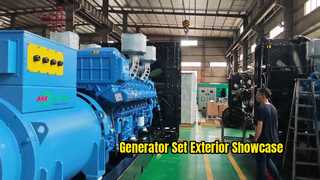 Buitenshowcase van generatorset