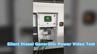 Stille witte kleurtest van de dieselgenerator