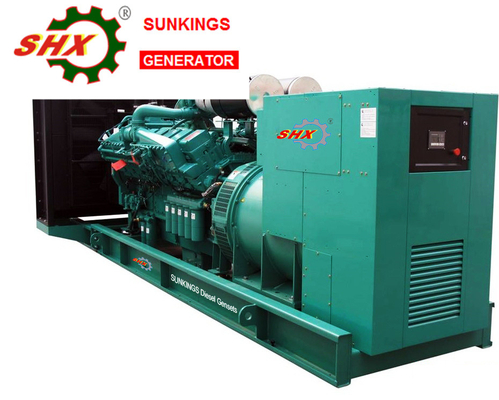 kopen 60hz 6.3kv 1000KW Cummins open type generatoren online manufacture