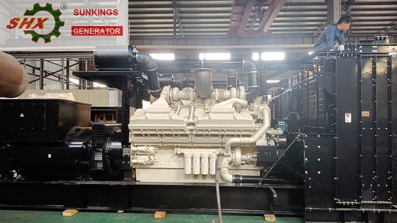 kopen 2MW diesel Hoogspanningsgenerators 4.16kv Cummins Genset online manufacture