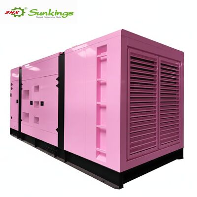 kopen Op maat gemaakte 800KVA/640KW driefase roze dieselgenerator met ATS Stamford Alternator 50/60 Hz Frequency Silent Type online manufacture