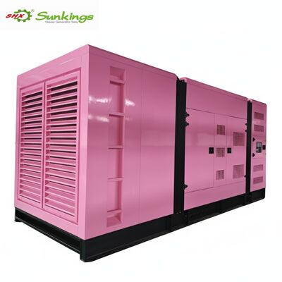 kopen Gepersonaliseerde 50/60 Hz Super Stille 800KW Roze Dieselgenerator met ATS Stamford Dynamo Kap Optie online manufacture