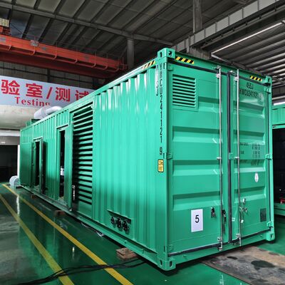 kopen 1000kw 1200kw 1500kw Container Diesel Aggregaat Industriële Energiecentrale Diesel Aggregaat Met Weichai Motor online manufacture